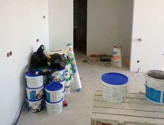 Работа с гипсокартоном, шпатлевание стен. Работа с плиткой. Наливной пол - пример 6 Работа с гипсокартоном, шпатлевание стен. Работа с плиткой. Наливной пол - пример 6