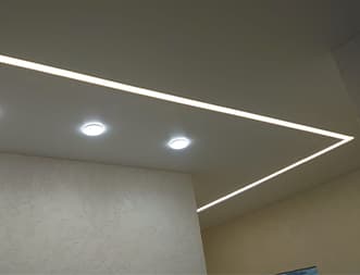 Монтаж натяжных потолков - пример 2 Монтаж натяжных потолков - пример 2