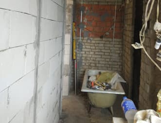 Возведение стен, выравнивание стен - пример 3 Возведение стен, выравнивание стен - пример 3