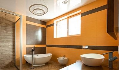 Оранжевый цвет в интерьере