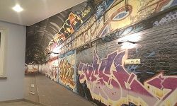 Дизайнерская отделка стены в новостройке